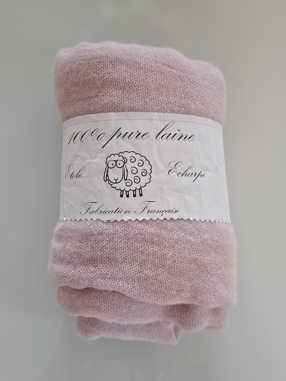 100% Pure Laine Soft Pink Wool Scarf New - Picture 1 of 4